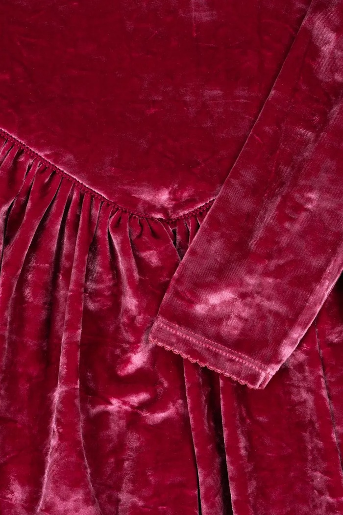 Dievčenské šaty Konges Sløjd CARLITO DRESS GRS KS103746.9BYA burgundské