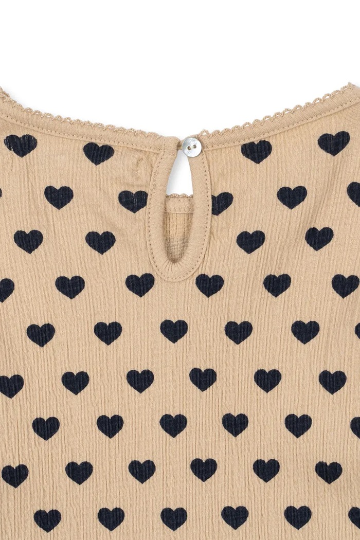 Fete Konges Sløjd rochie de bumbac pentru copii CHLEO DRESS GOTS KS103751.9BYA bej