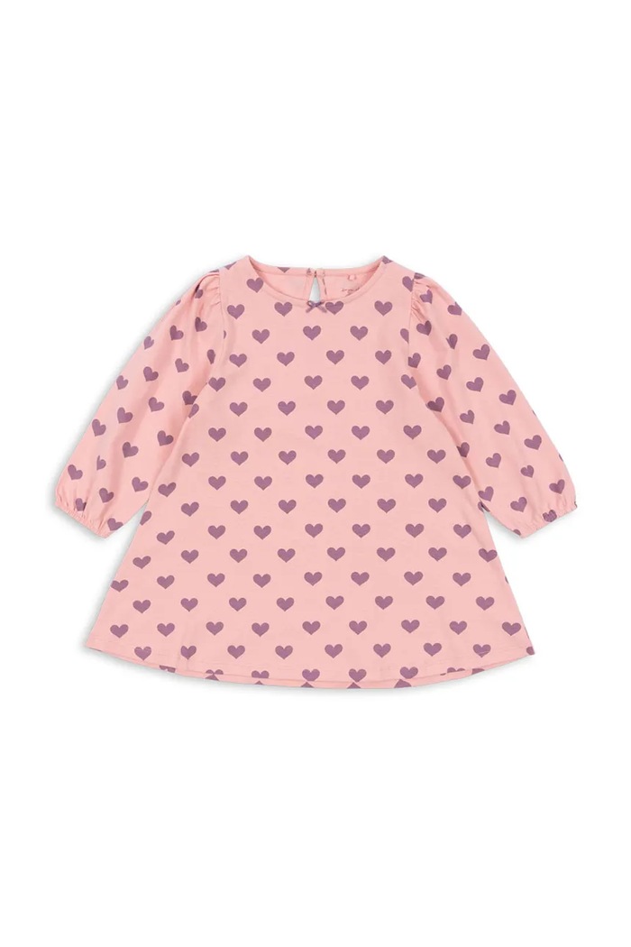 Dievčenské bavlnené šaty Konges Sløjd DREY DRESS GOTS bavlna ružová KS103782.9BYA