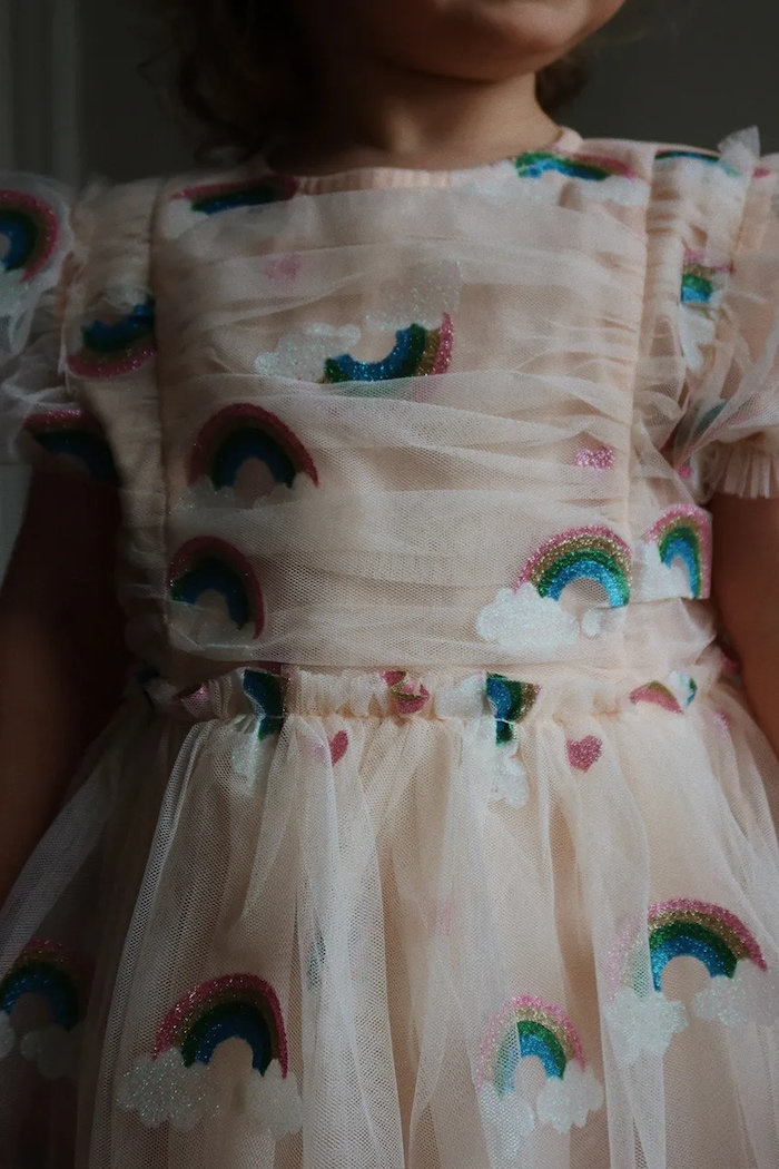 Konges Sløjd sukienka dziecięca TULLIE DRESS KS104020.9BYA