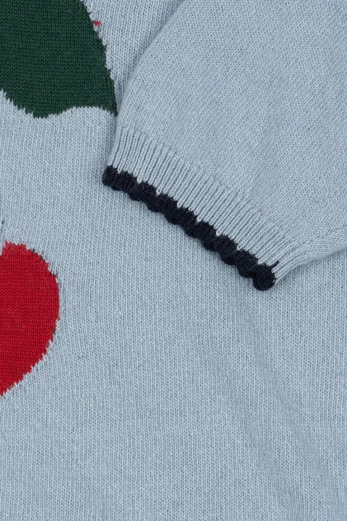 Konges Sløjd sukienka dziecięca z dodatkiem wełny ALEXA KNIT DRESS KS101390.9BYA