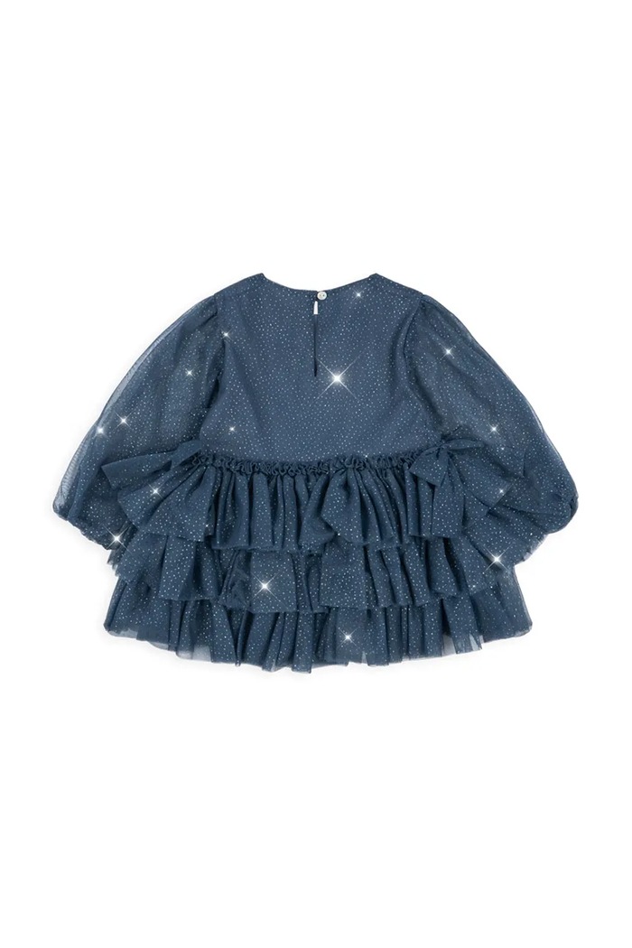 Konges Sløjd sukienka dziecięca FAY DRESS GRS KS103807.9BYA granatowy AW25
