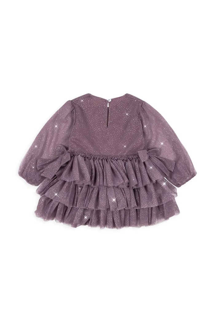 Konges Sløjd sukienka dziecięca FAY DRESS GRS KS103807.9BYA fioletowy AW25