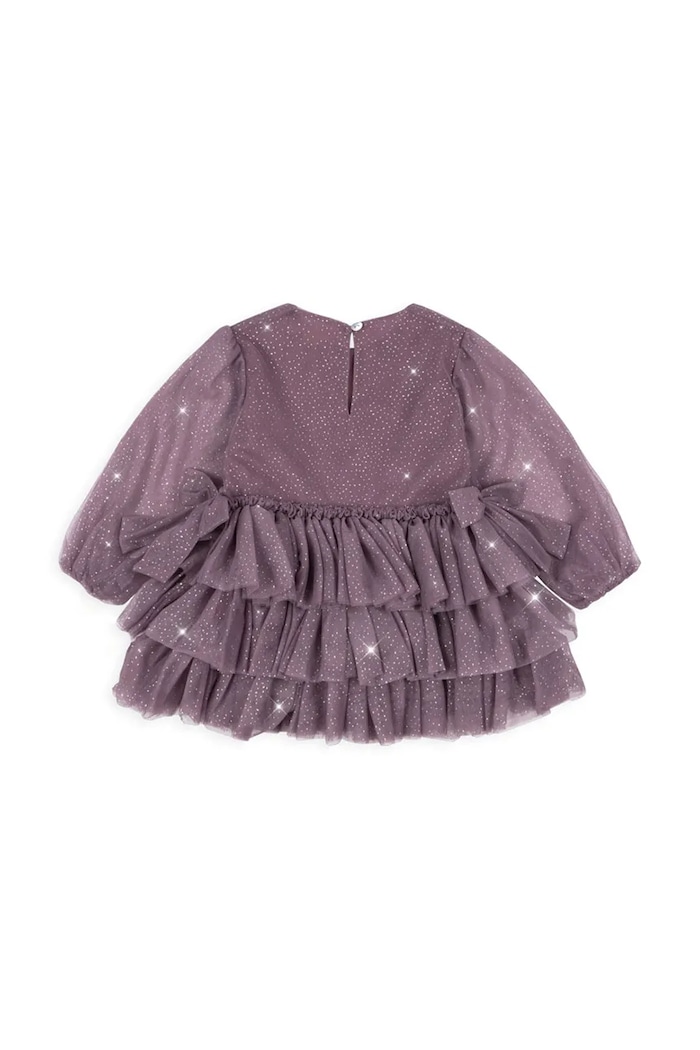 Konges Sløjd sukienka dziecięca FAY DRESS GRS KS103807.9BYA fioletowy AW25