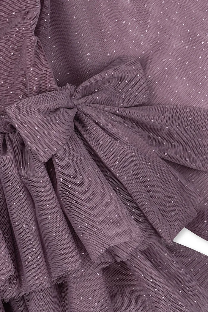 Konges Sløjd sukienka dziecięca FAY DRESS GRS fioletowy KS103807.9BYA