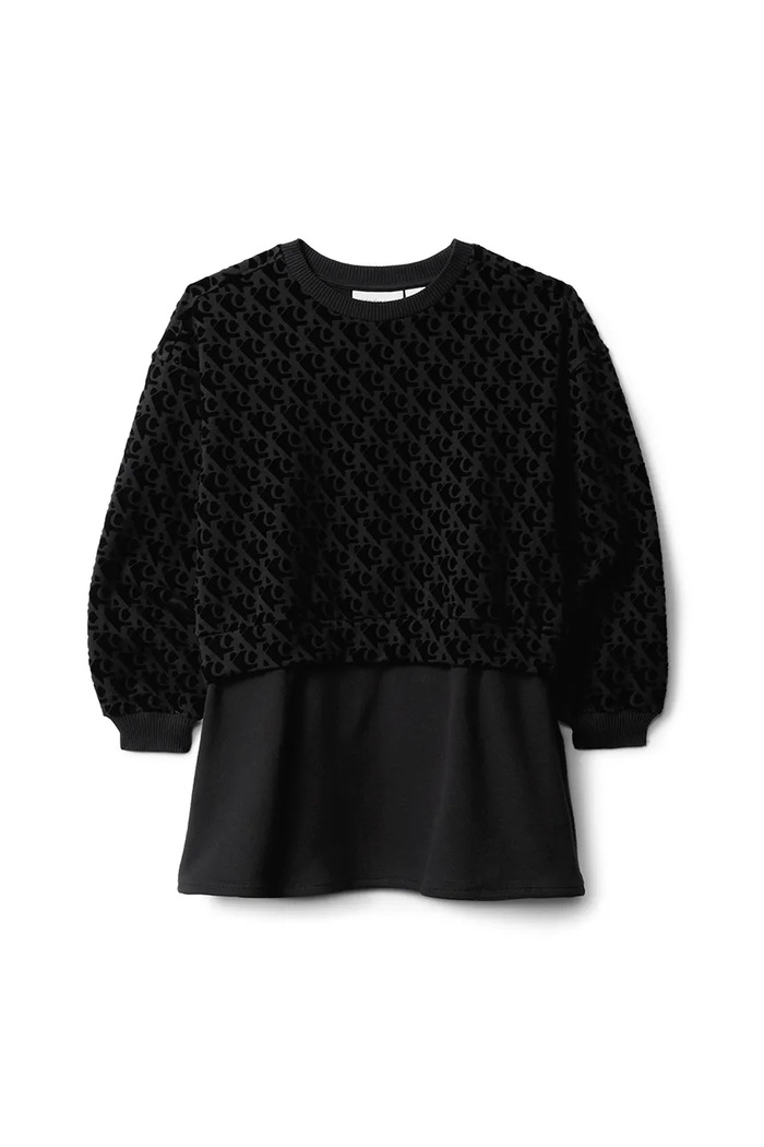 Dievčenské šaty Calvin Klein Jeans IG0IG03007.9BYA čierna AW25