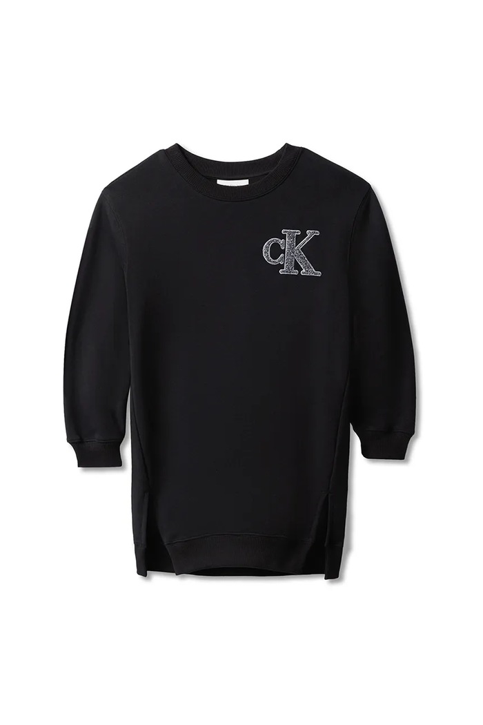 Dievčenské šaty Calvin Klein Jeans IG0IG03009.9BYA čierna AW25