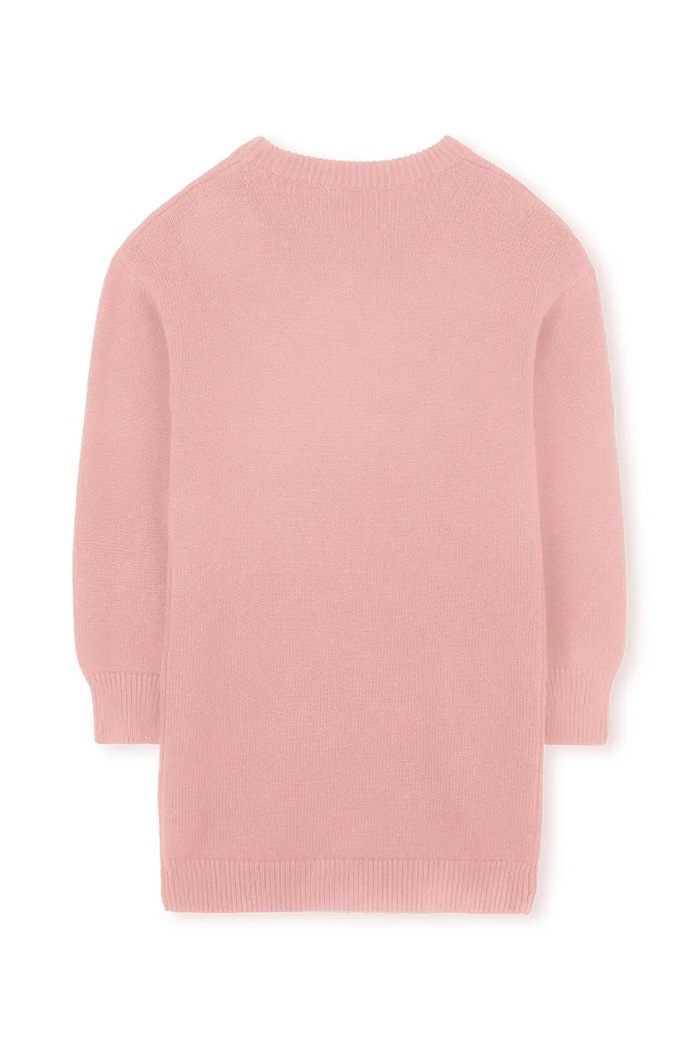 Dětské šaty s příměsí vlny Kenzo Kids K61356.86.108 růžová AW25