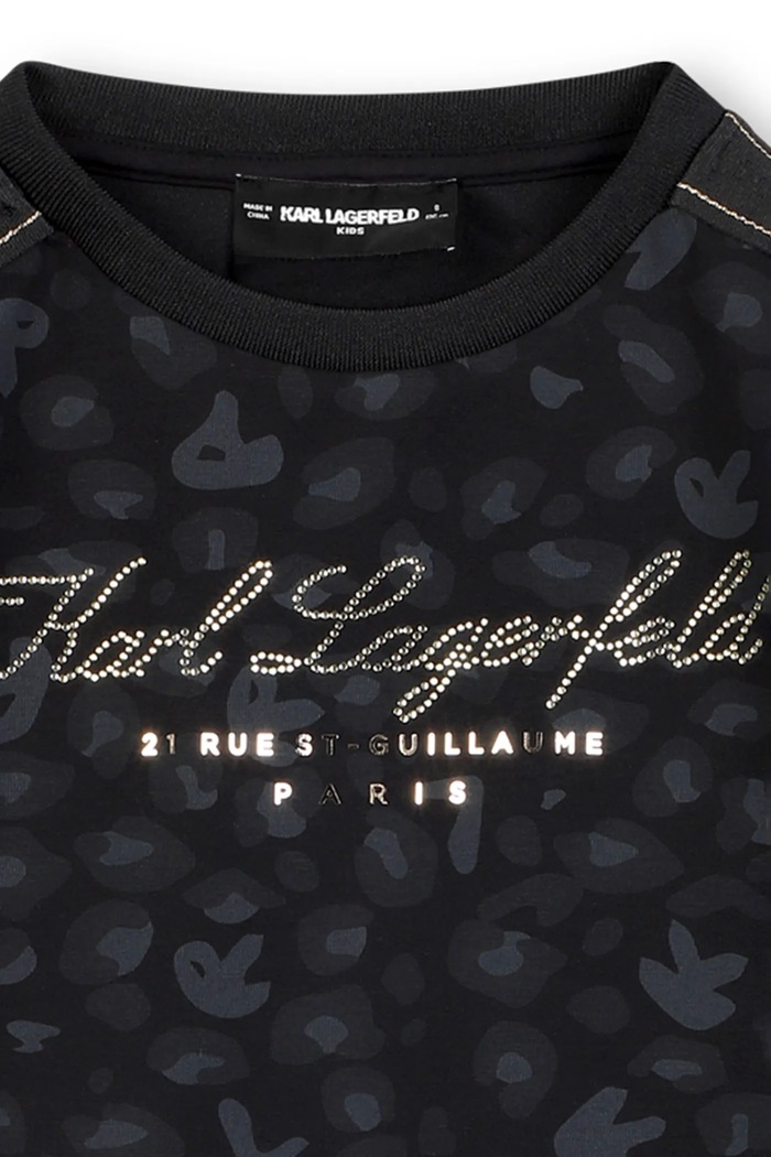Dievča Dievčenské šaty Karl Lagerfeld Z30619.156.162 čierna