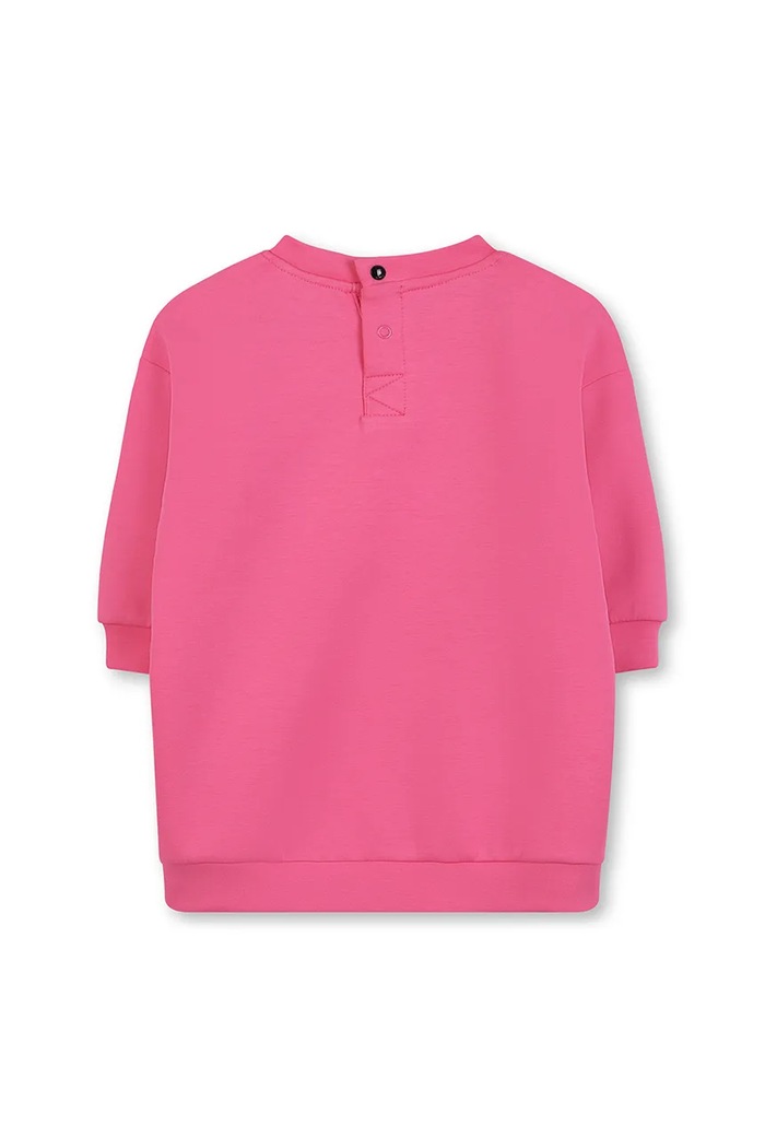 Dětské šaty s bavlnou Karl Lagerfeld Z30657.86.108 růžová AW25
