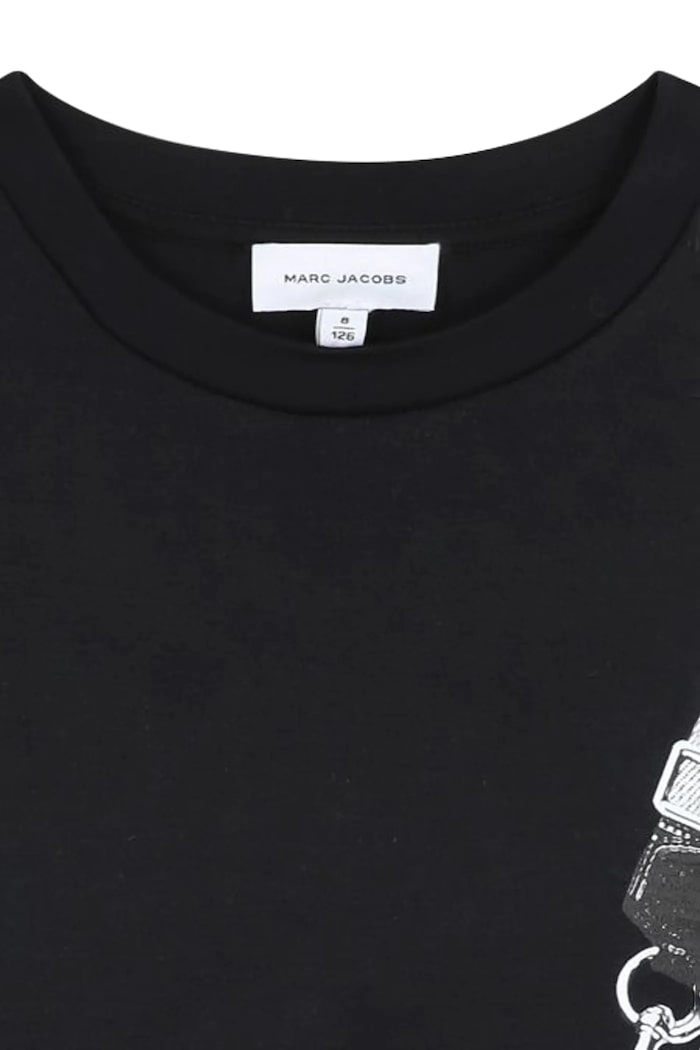 DÍVKA Dětské bavlněné šaty Marc Jacobs W60598.114.150 černá