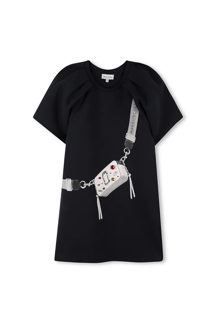 MARC JACOBS Rochie de bumbac pentru copii W60617 bleumarin AW25