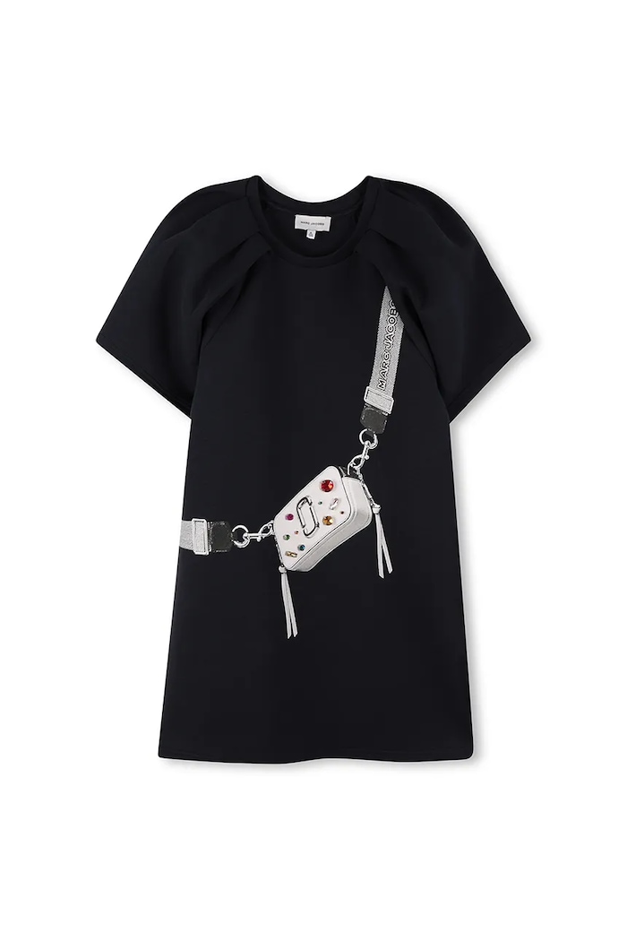 MARC JACOBS Rochie de bumbac pentru copii W60617 bleumarin AW25