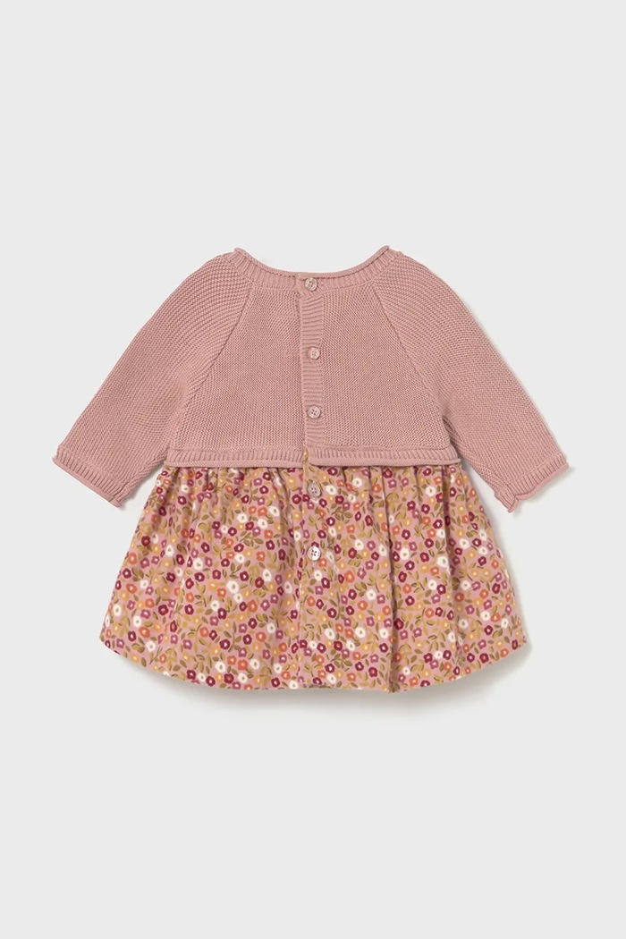 Mayoral Newborn rochie din bumbac pentru bebeluși 2821.2M.Newborn.9BYA roz AW25