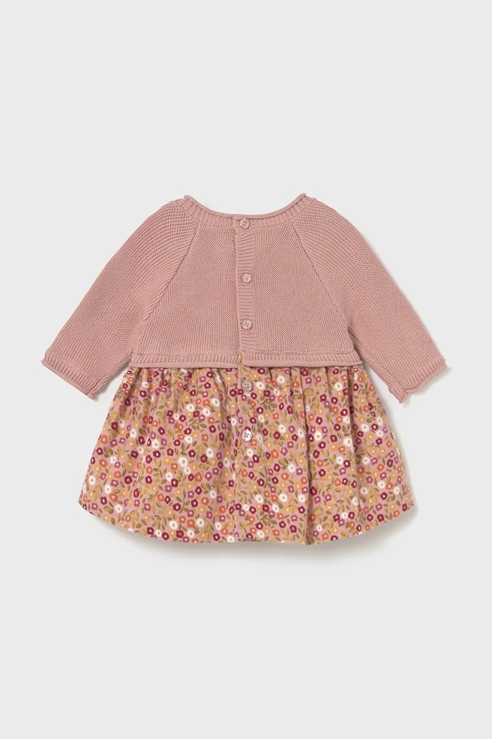 Mayoral Newborn rochie din bumbac pentru bebeluși 2821.2M.Newborn.9BYA roz AW25
