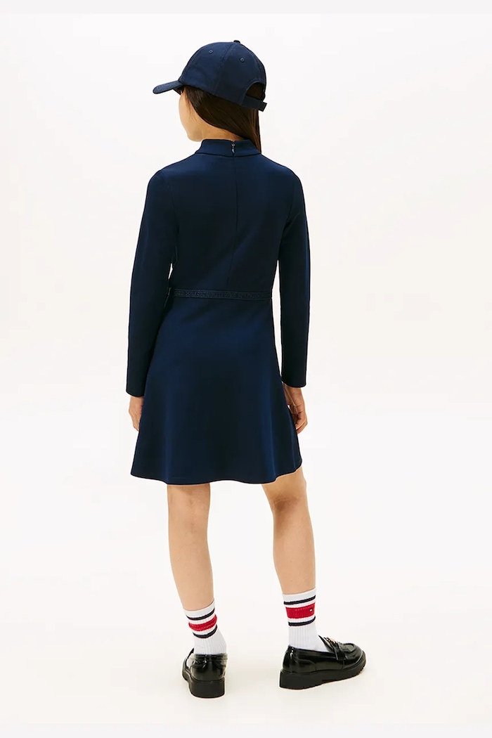Dievčenské šaty Tommy Hilfiger KG0KG08790.104.122.9BYA tmavomodrá