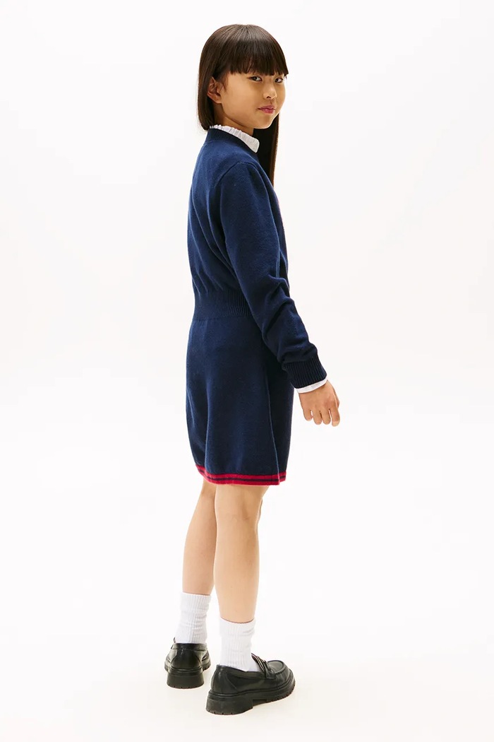 Dívčí šaty Tommy Hilfiger KG0KG09020.128.176.9BYA námořnická modř