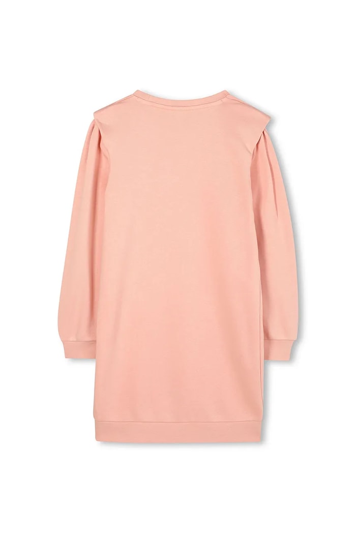 Fete BOSS Rochie de bumbac pentru copii J52409.102.108 portocaliu