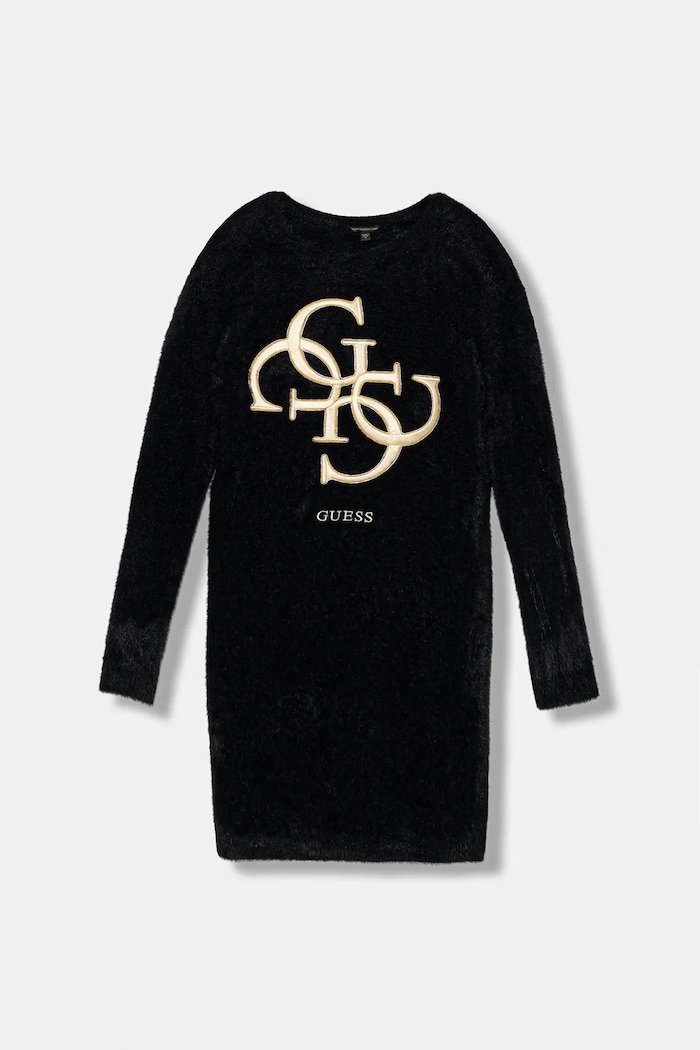 Dívčí šaty Guess mini černá J5BK08.Z0720.9BYA