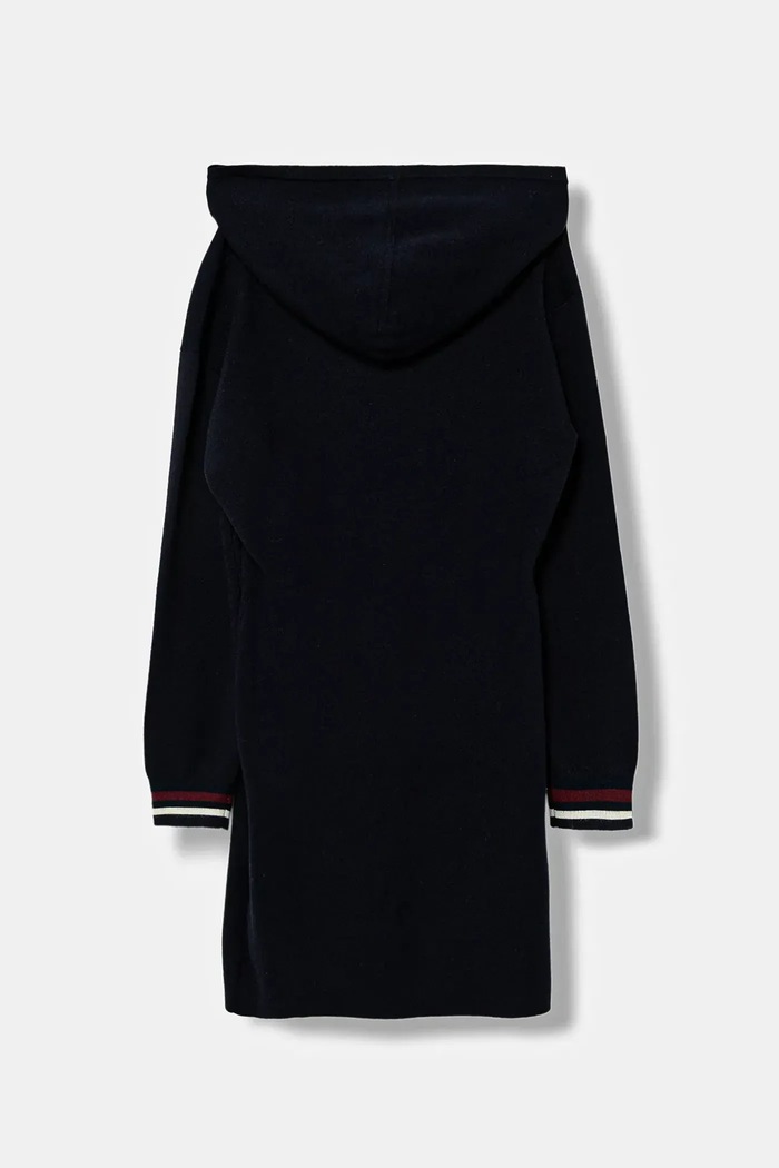 Guess sukienka dziecięca z dodatkiem wełny J5BK32.Z1152.9BYA granatowy AW25