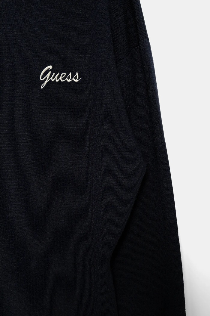 Dziewczynka Guess sukienka dziecięca z dodatkiem wełny J5BK32.Z1152.9BYA granatowy