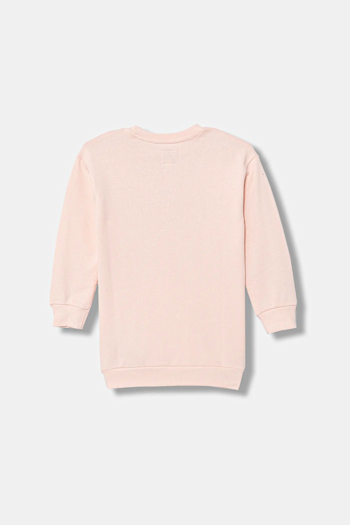 Dievčenské bavlnené šaty Guess K5BK10.KAD74.9BYA ružová AW25