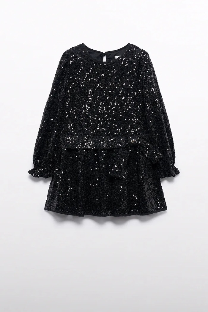 Παιδικό φόρεμα Abel&Lula 5531.3.Mini.9BYA μαύρο AW25