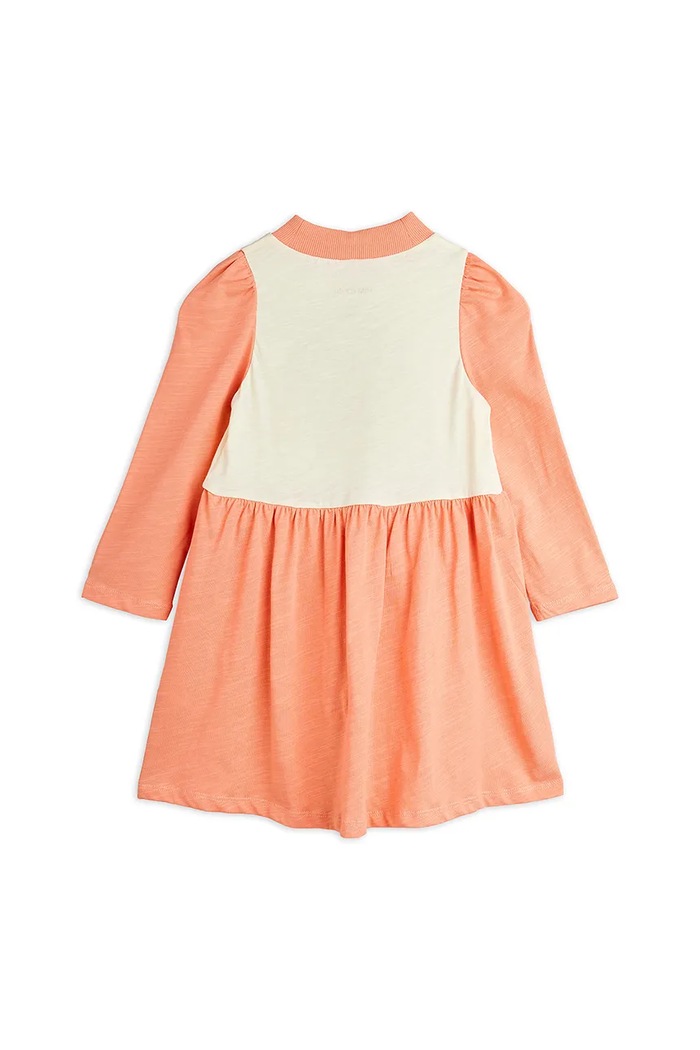 Момиче Детска памучна рокля Mini Rodini Bear 25750121 оранжев
