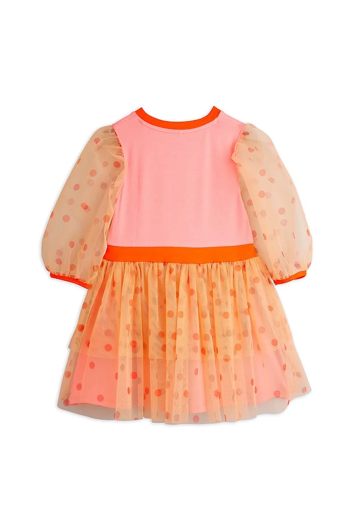 Детска рокля Mini Rodini 25750126 розов AW25