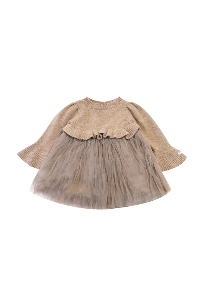 Бебешка вълнена рокля Donsje Paulien Dress 4103200.74.92 бежов AW25