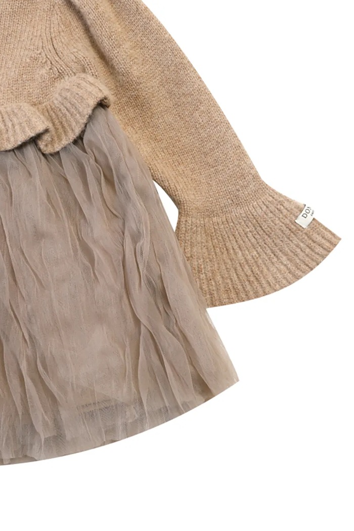 Бебешка вълнена рокля Donsje Paulien Dress 4103200.74.92 бежов