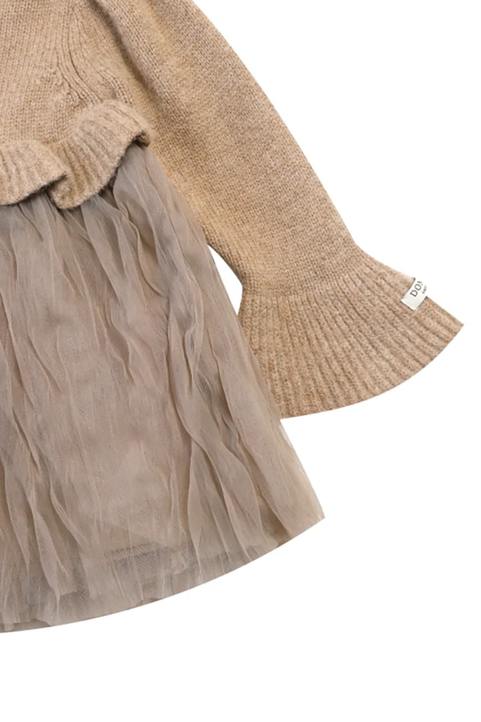 Бебешка вълнена рокля Donsje Paulien Dress 4103200.74.92 бежов