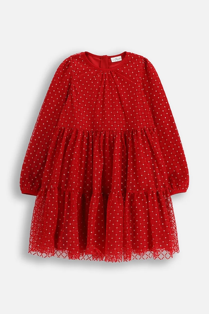 Coccodrillo rochie fete ZC5128106EJG rosu AW25