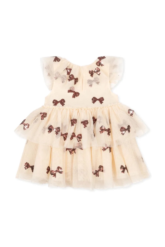 Konges Sløjd vestito bambina YVONNE FAIRY DRESS KS102156.9BYA beige AW25