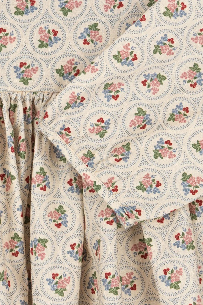 Konges Sløjd sukienka bawełniana dziecięca CIANNA LS BOW DRESS GOTS KS104262.9BYA