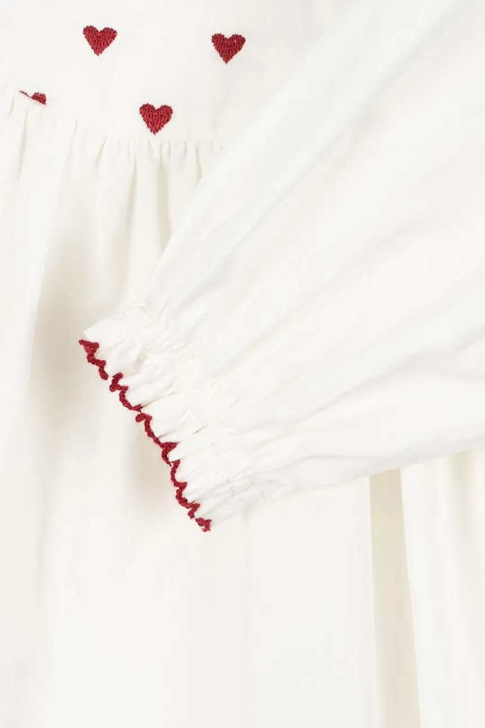 Konges Sløjd sukienka bawełniana dziecięca COEUR DRESS GOTS KS104268.9BYA