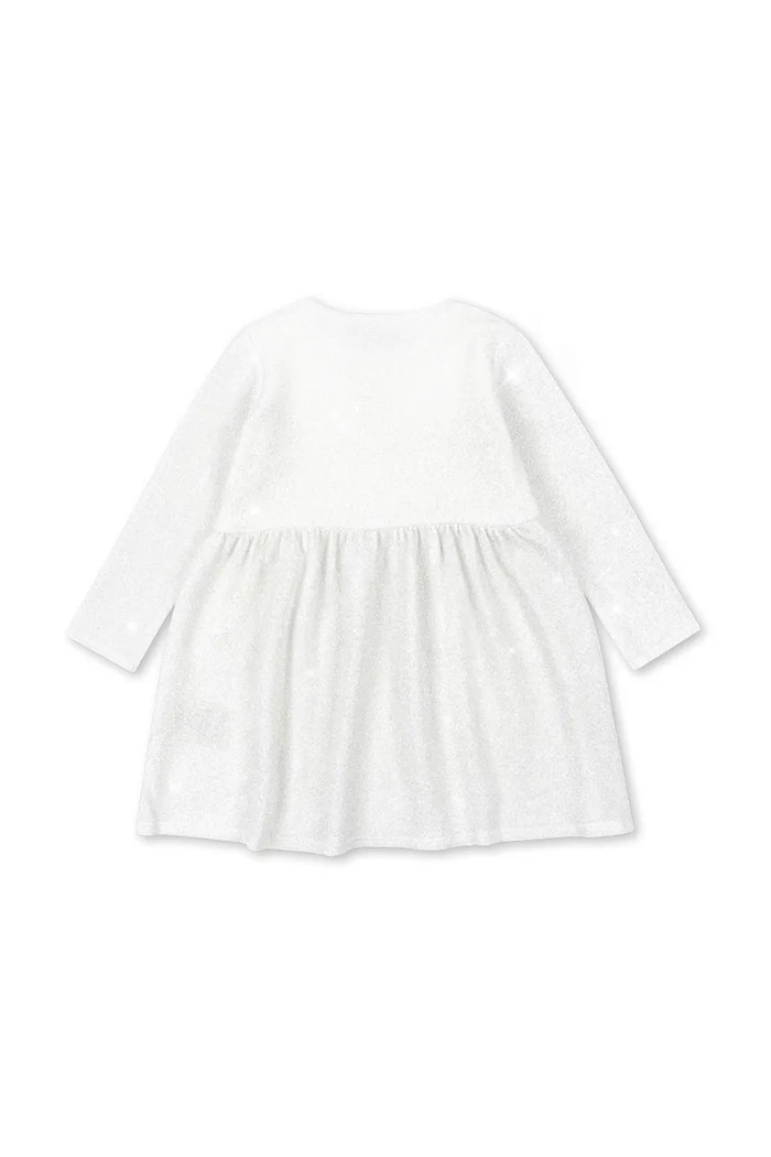Dziewczynka Konges Sløjd sukienka dziecięca LOLA DRESS GRS KS104339.9BYA biały