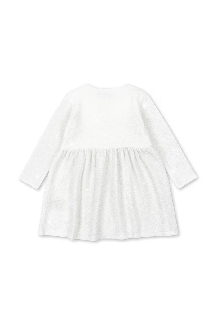 Dziewczynka Konges Sløjd sukienka dziecięca LOLA DRESS GRS KS104339.9BYA biały