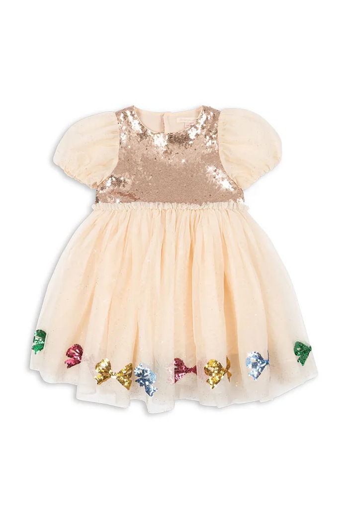 Konges Sløjd sukienka dziecięca MEI DRESS KS104370.9BYA beżowy AW25