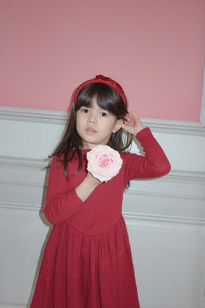 Dětské bavlněné šaty Konges Sløjd MINNIE DRESS GOTS mini červená KS104376.9BYA