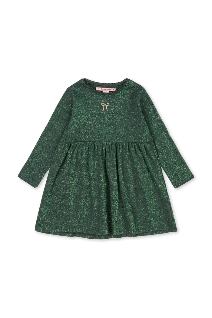 Konges Sløjd rochie fete ROLI DRESS mini verde KS104415.9BYA