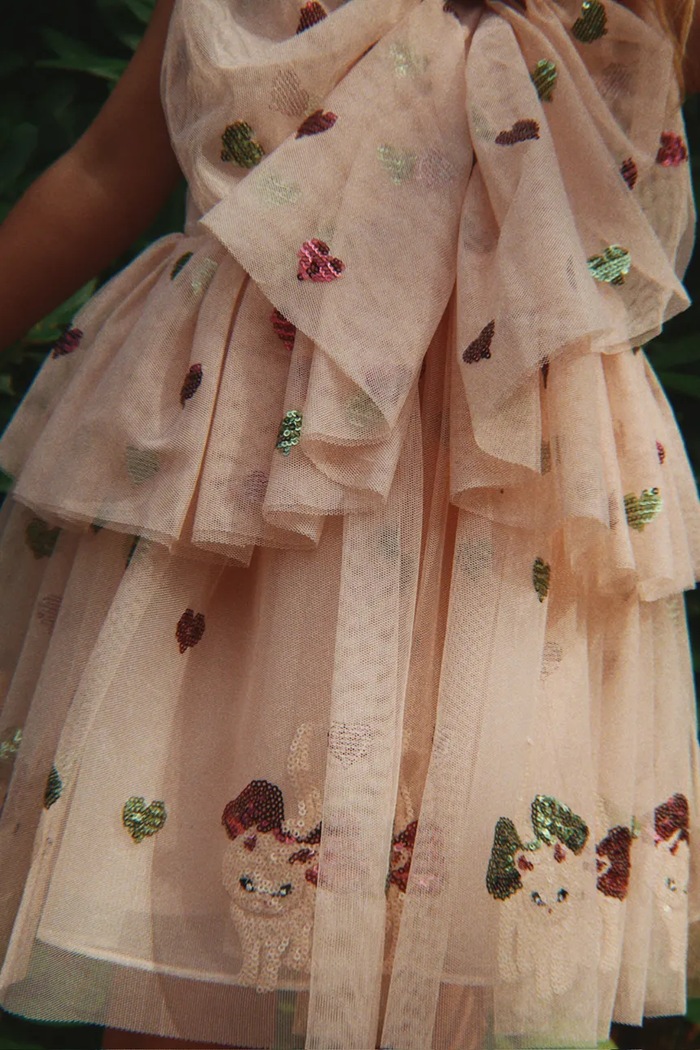 Konges Sløjd sukienka dziecięca YVONNE BOW DRESS KS105170.9BYA