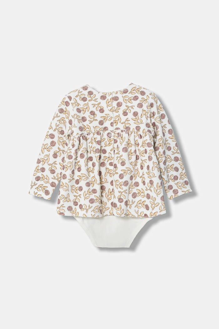 Βρεφικό βελούδινο φόρεμα United Colors of Benetton 3EOAAV00N.W.Seasonal μπεζ AW25