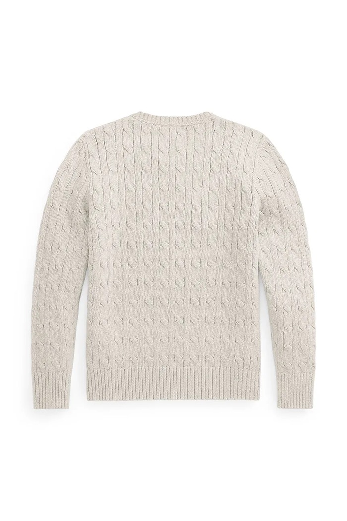 CHLAPEC Bavlněný svetr Polo Ralph Lauren 323702674024 bílá