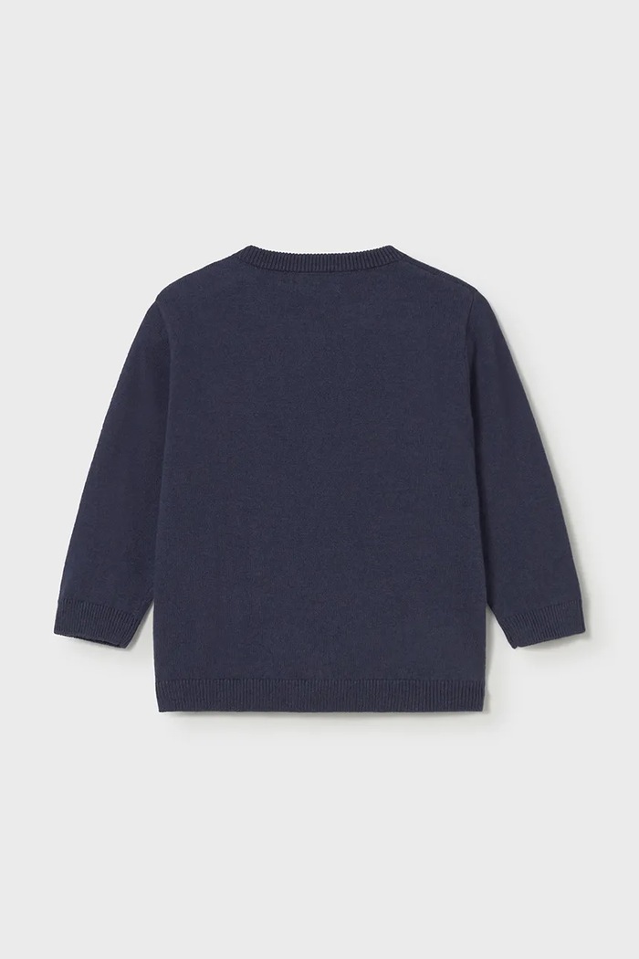 Mayoral Sweter z domieszką wełny dziecięcy 2343.3D.Baby.9BYA granatowy AW25