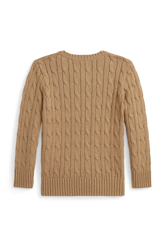 Chłopiec Polo Ralph Lauren sweter bawełniany 322702674082 brązowy