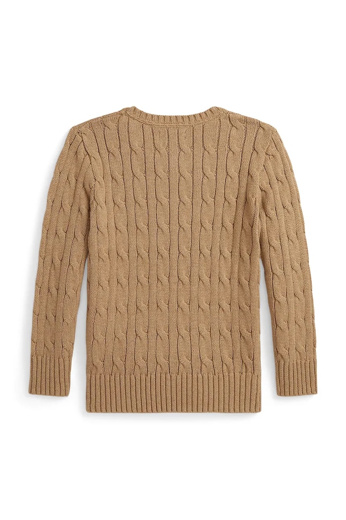 Chłopiec Polo Ralph Lauren sweter bawełniany 322702674082 brązowy
