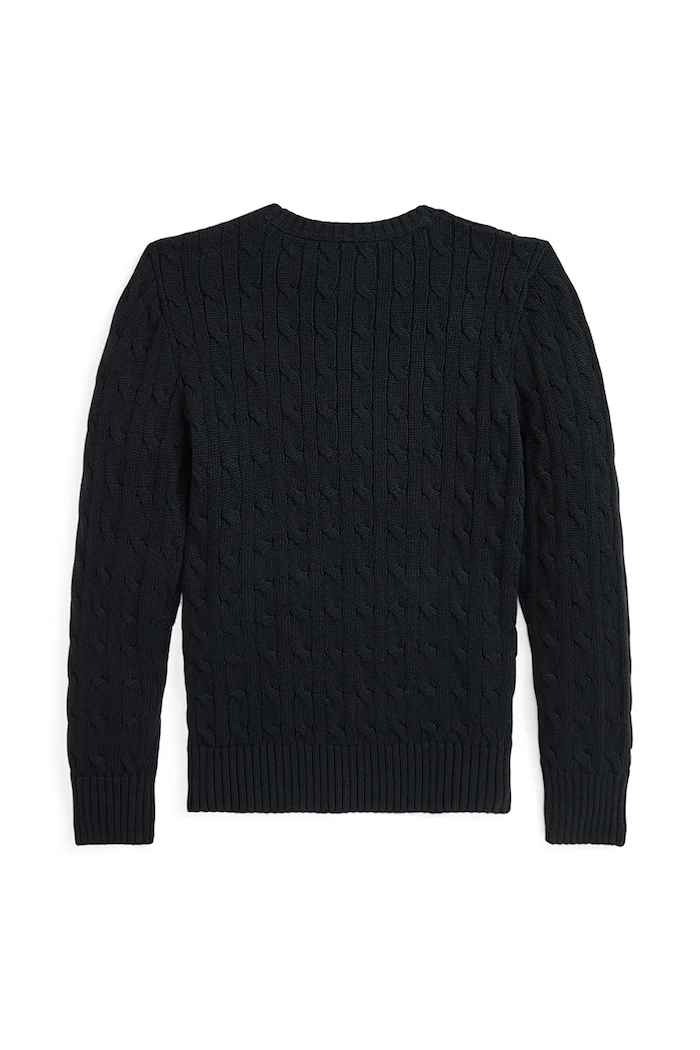 Bavlnený sveter Polo Ralph Lauren 323702674061 čierna AW25