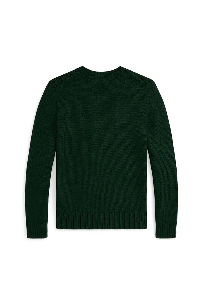 Dečki Otroški bombažen pulover Polo Ralph Lauren 323978393001 zelena