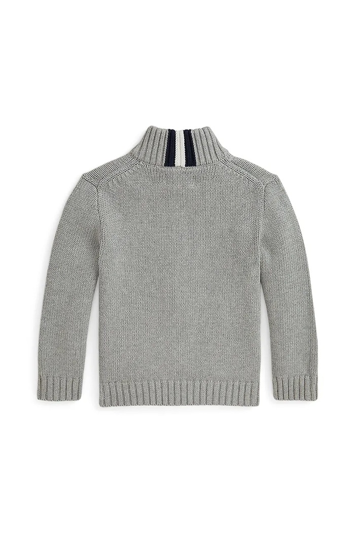 Хлопчик Polo Ralph Lauren Дитячий бавовняний кардиган Polo Ralph Lauren 322799411026 сірий